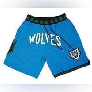 Brand New Minnesota Timberwolves NBA Hardwood Vintage Classic Basketball Shorts